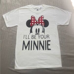 Minnie Mouse “I’ll be your Minnie” Disneyland soft Cotton White T shirt (S)